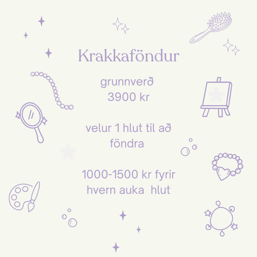 Krakkaföndur 🎉